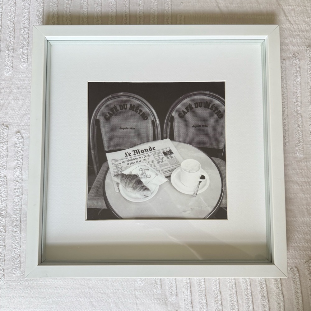Medium Sqaure Shadow Frame w/ Cafe Print